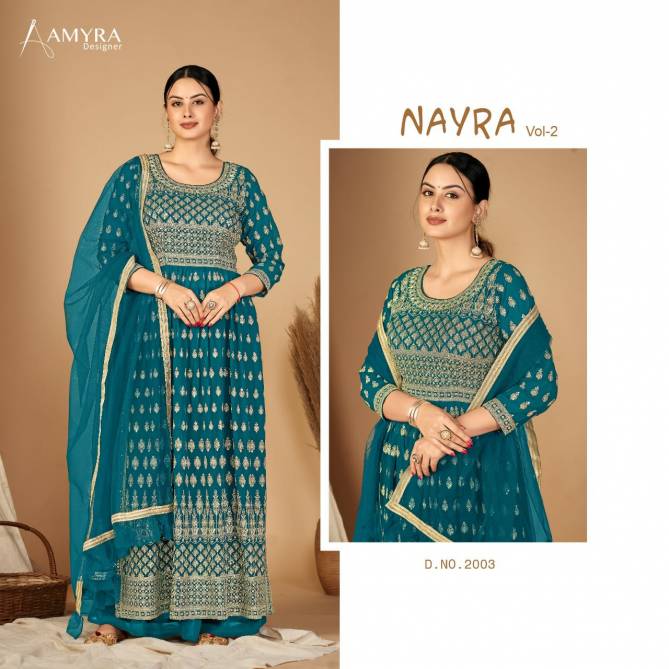 Amyra Nayra Vol 2 Wedding Wear Wholesale Georgette Salwar Suit Catalog
